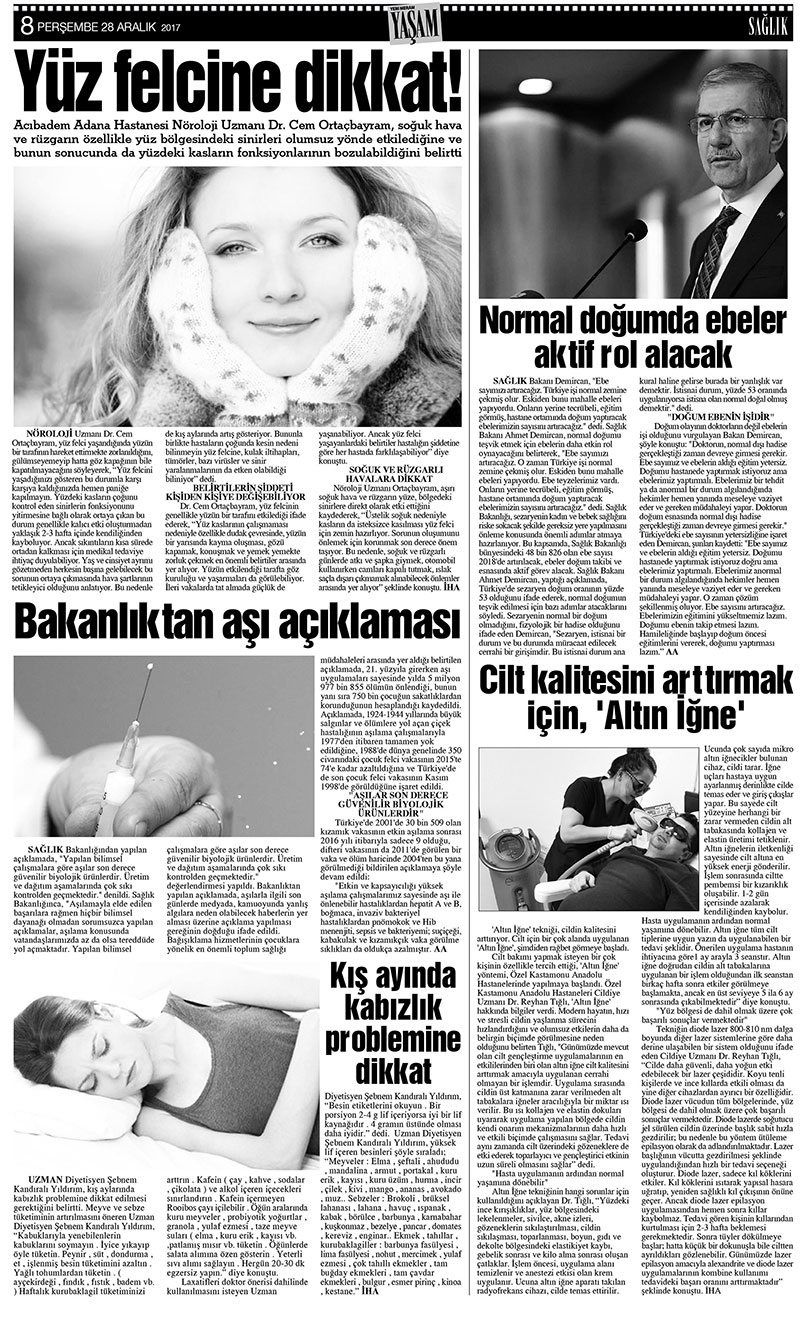 28 Aralık 2017 Yeni Meram Gazetesi