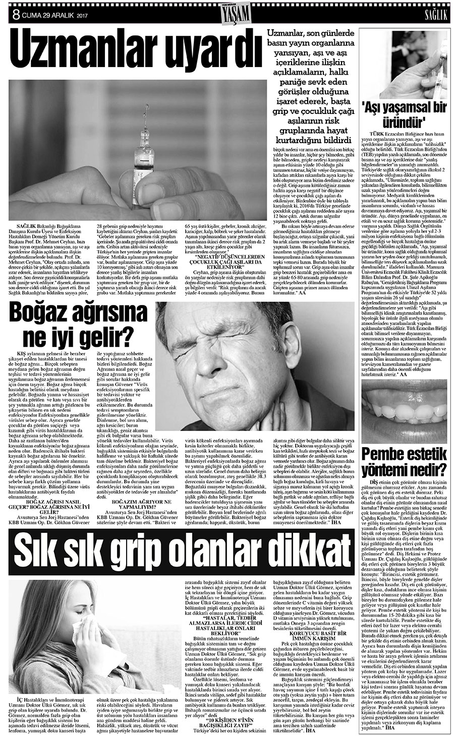 29 Aralık 2017 Yeni Meram Gazetesi