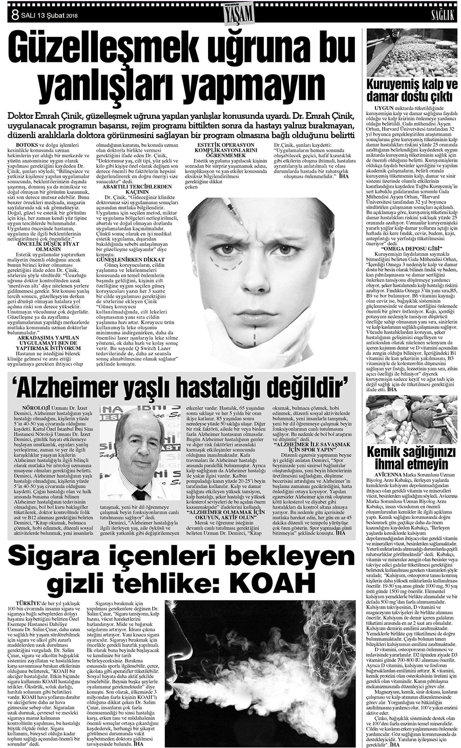 13 Şubat 2018 Yeni Meram Gazetesi