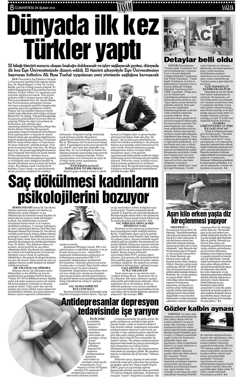 24 Şubat 2018 Yeni Meram Gazetesi