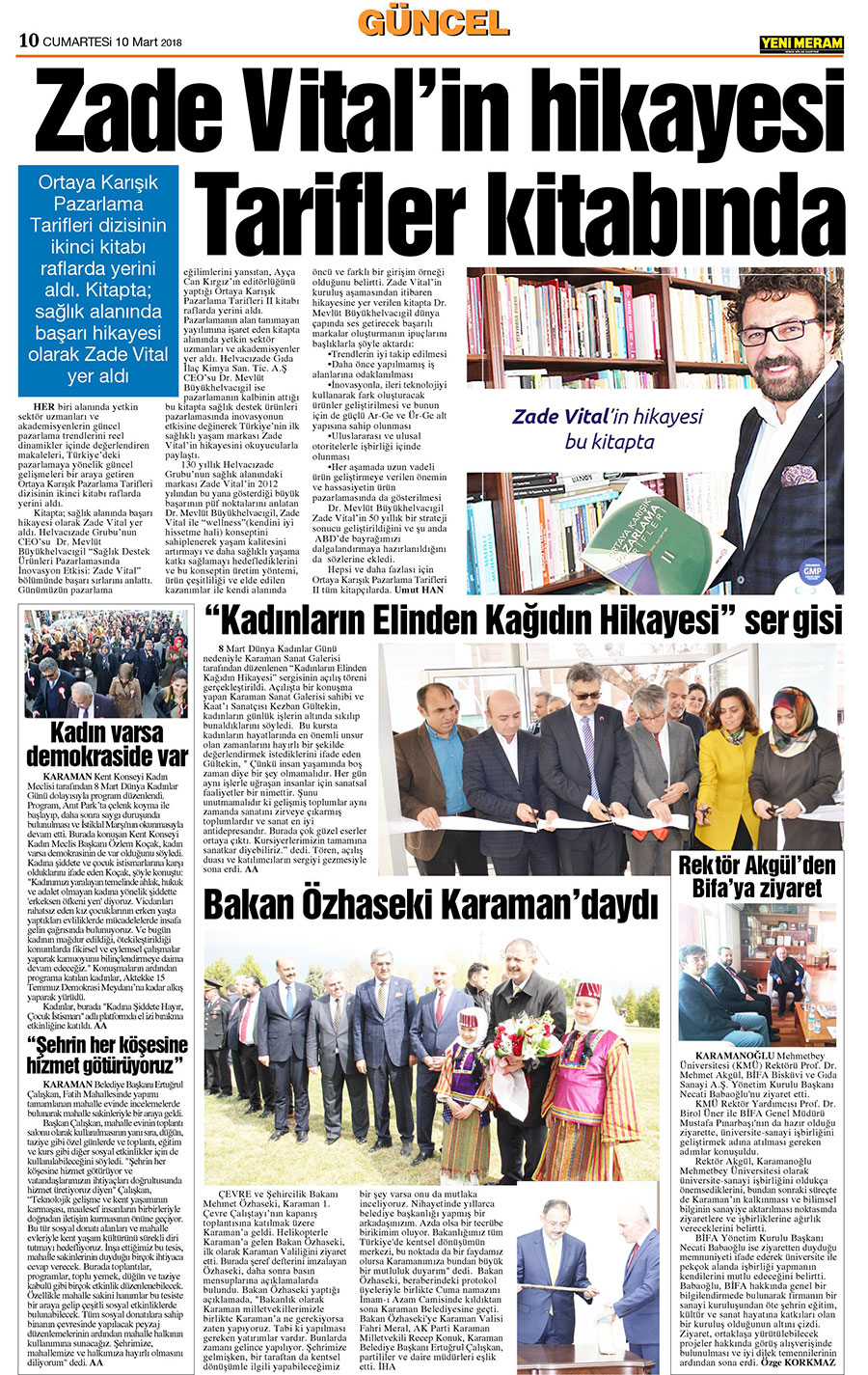 10 Mart 2018 Yeni Meram Gazetesi