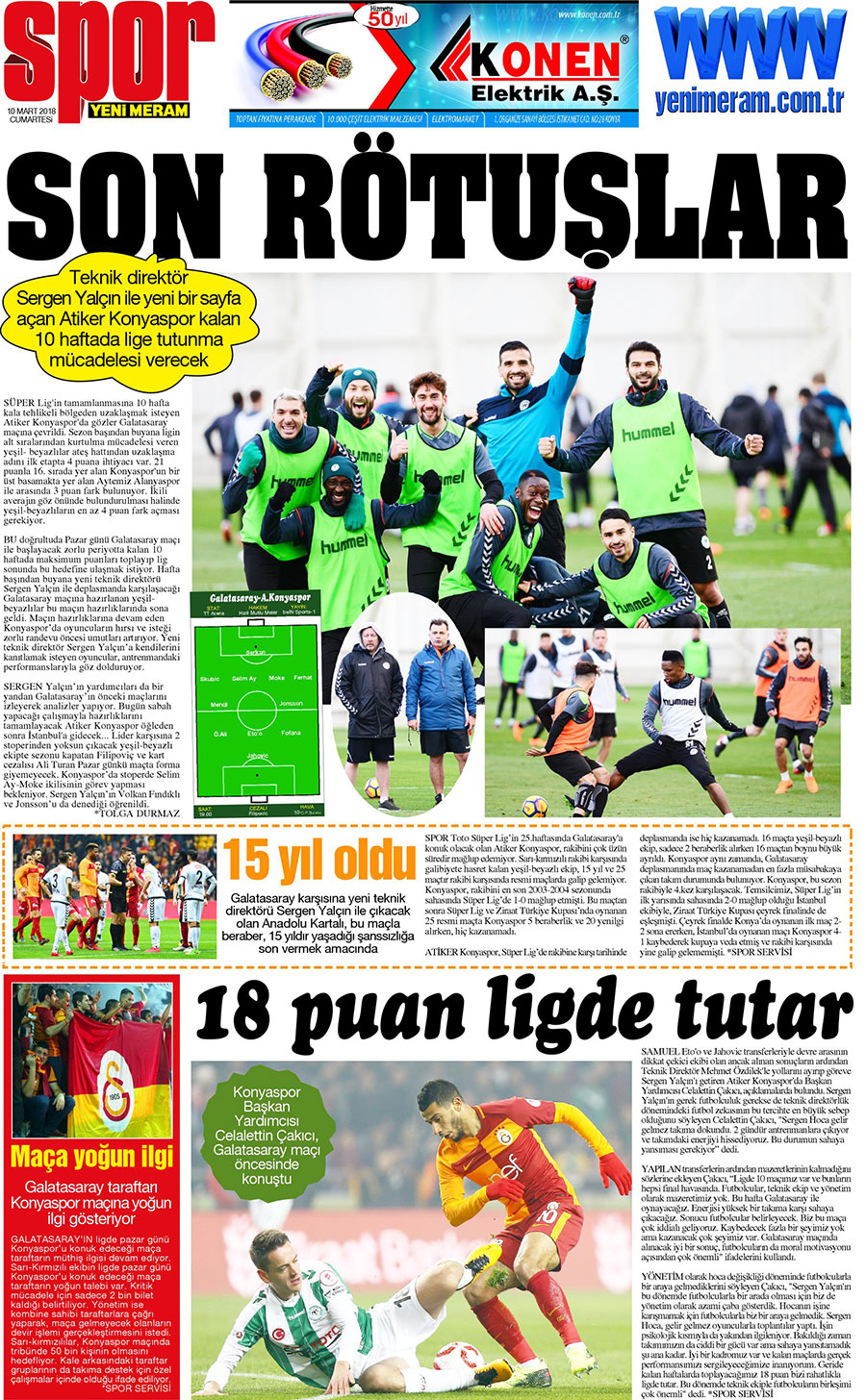 10 Mart 2018 Yeni Meram Gazetesi