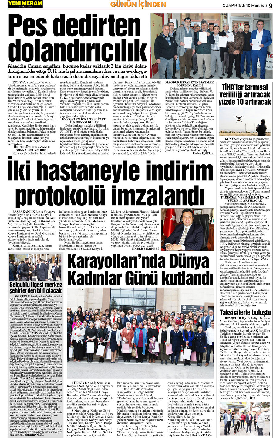 10 Mart 2018 Yeni Meram Gazetesi