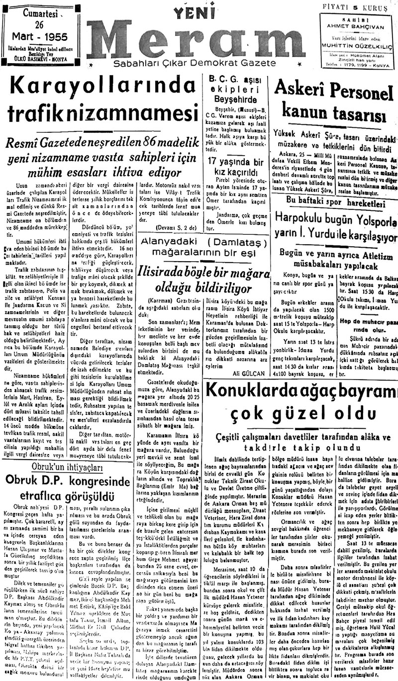 26 Mart 2018 Yeni Meram Gazetesi