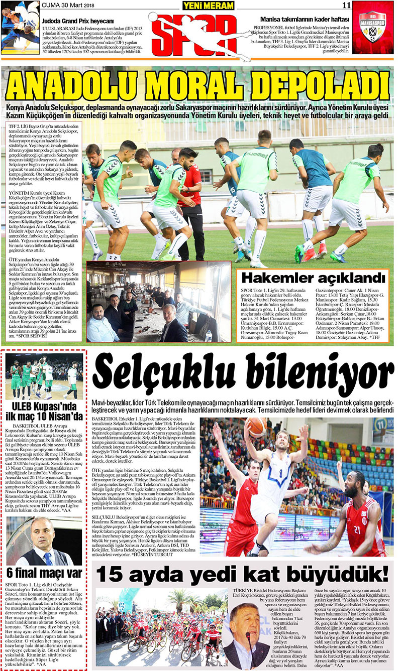 30 Mart 2018 Yeni Meram Gazetesi