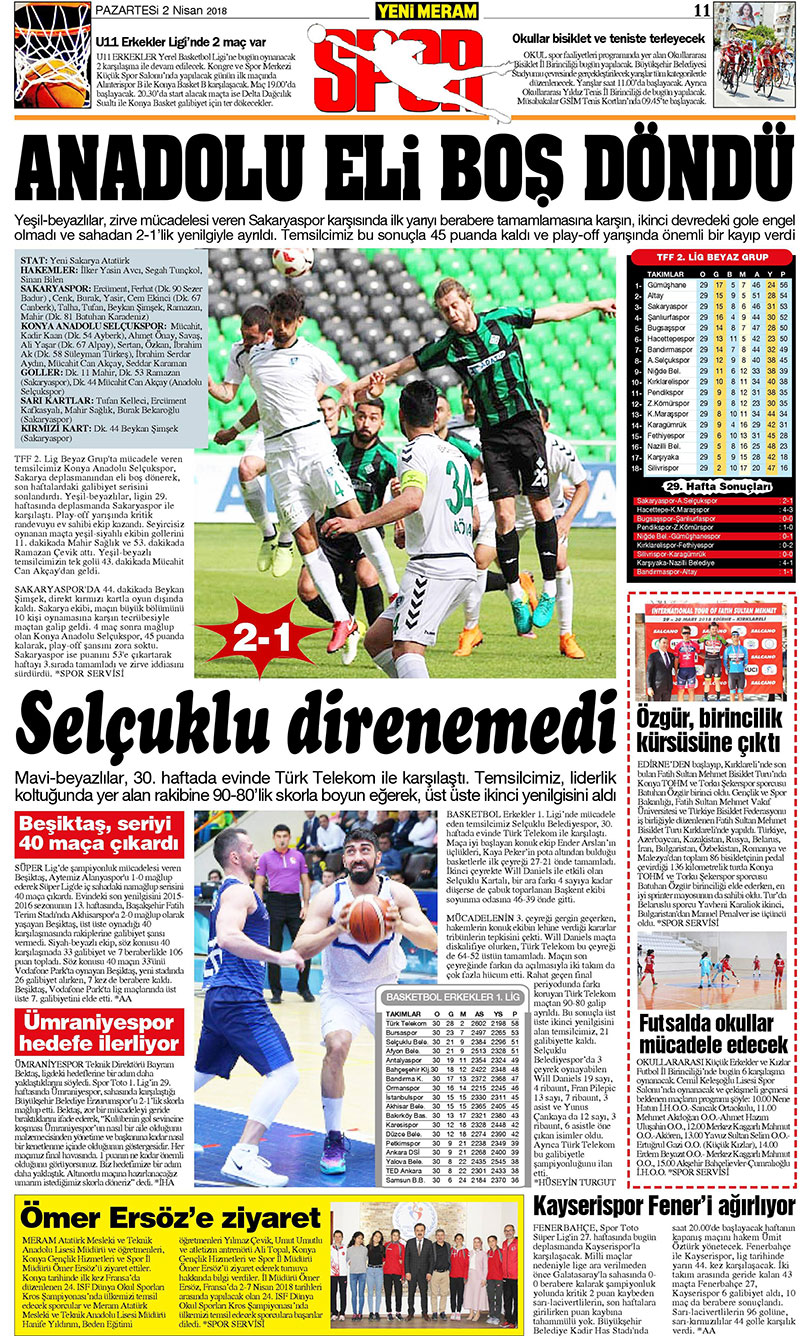 2 Nisan 2018 Yeni Meram Gazetesi