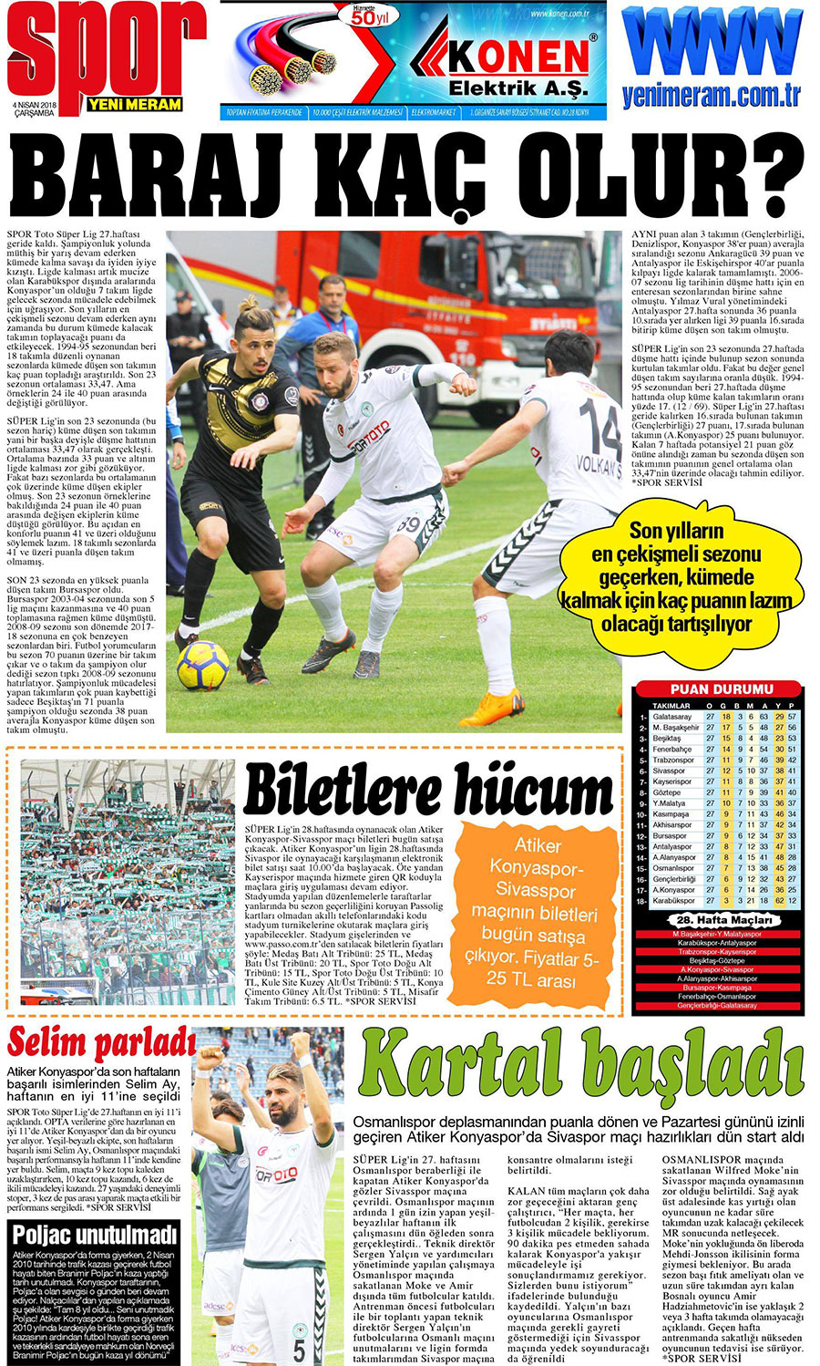 4 Nisan 2018 Yeni Meram Gazetesi