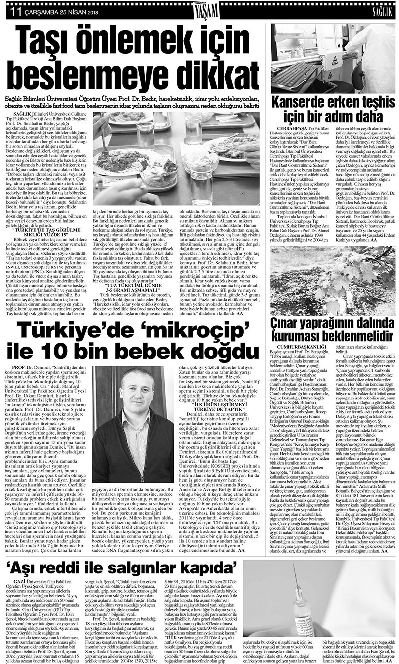 25 Nisan 2018 Yeni Meram Gazetesi