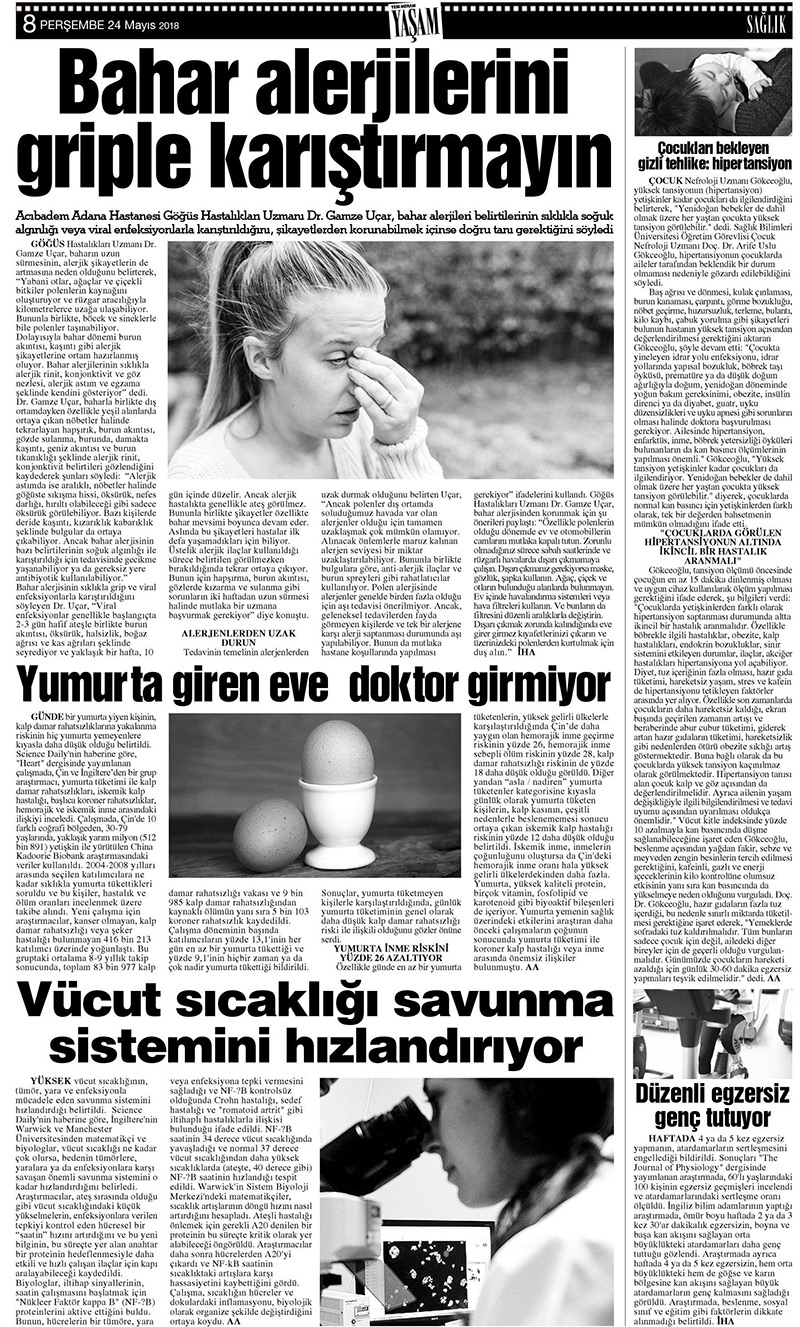 24 Mayıs 2018 Yeni Meram Gazetesi