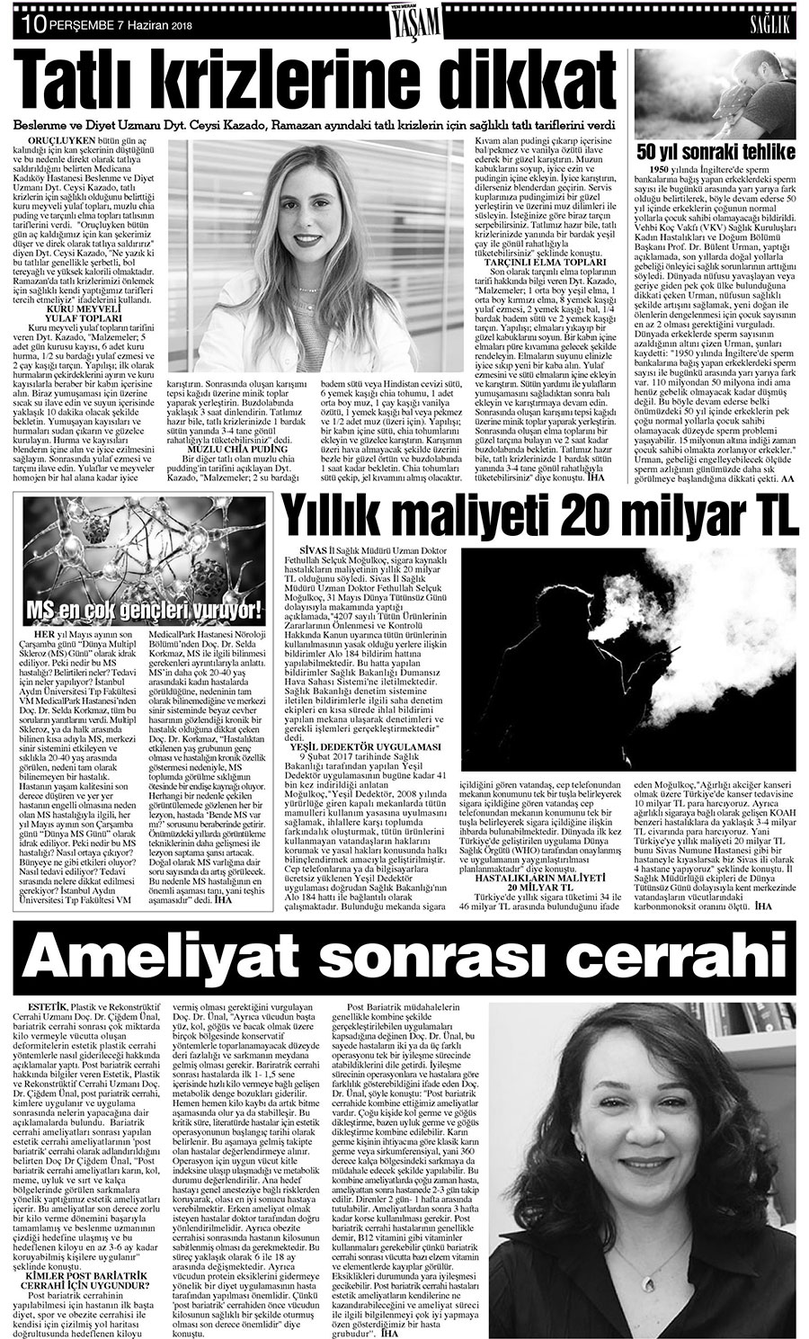 7 Haziran 2018 Yeni Meram Gazetesi