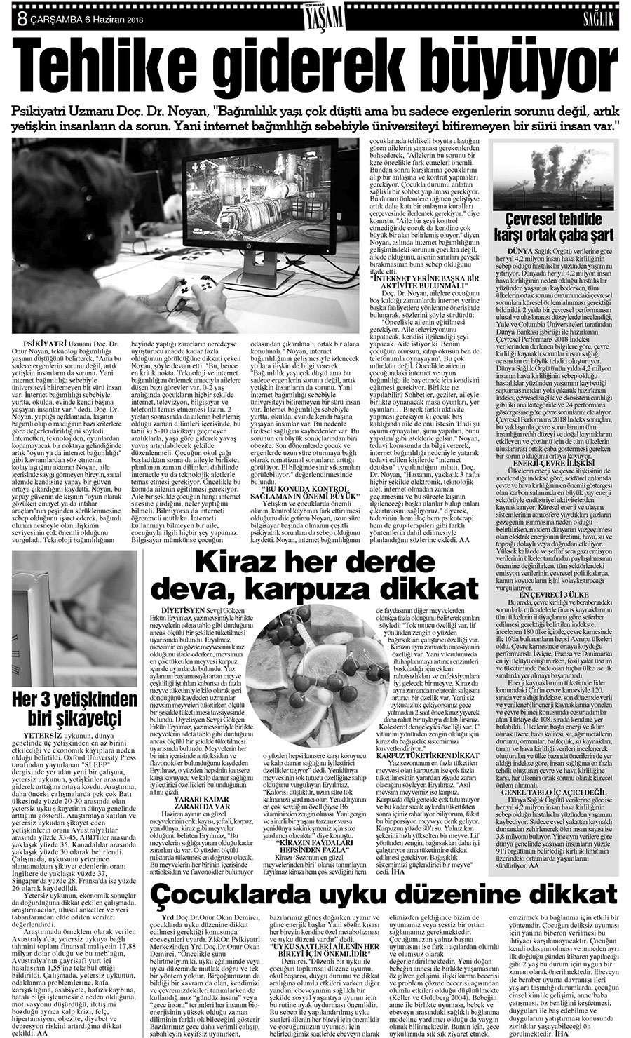 6 Haziran 2018 Yeni Meram Gazetesi