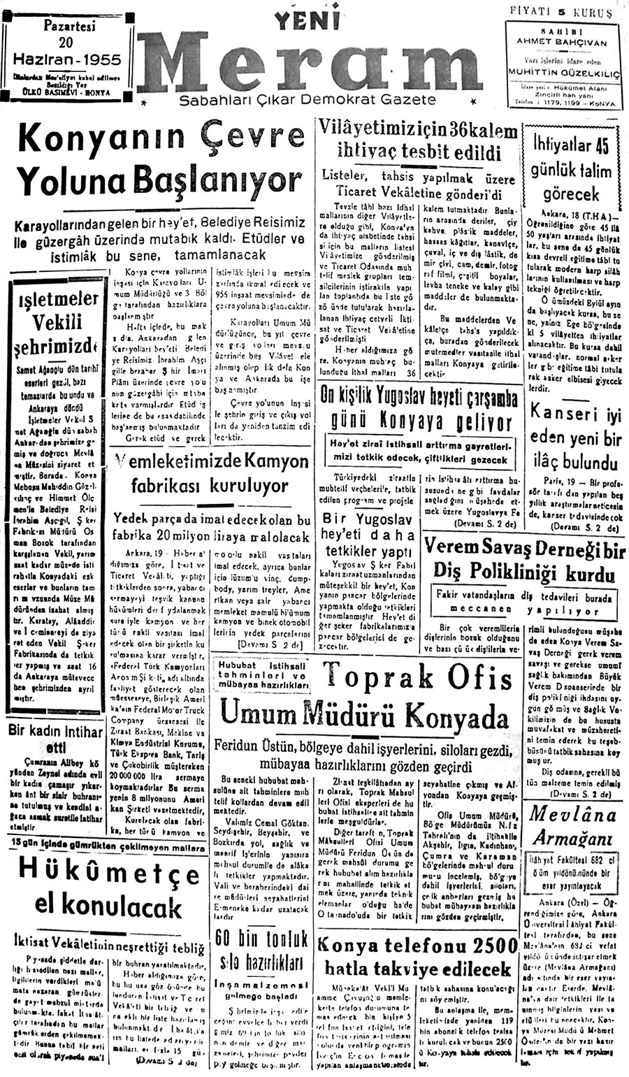 20 Haziran 2018 Yeni Meram Gazetesi