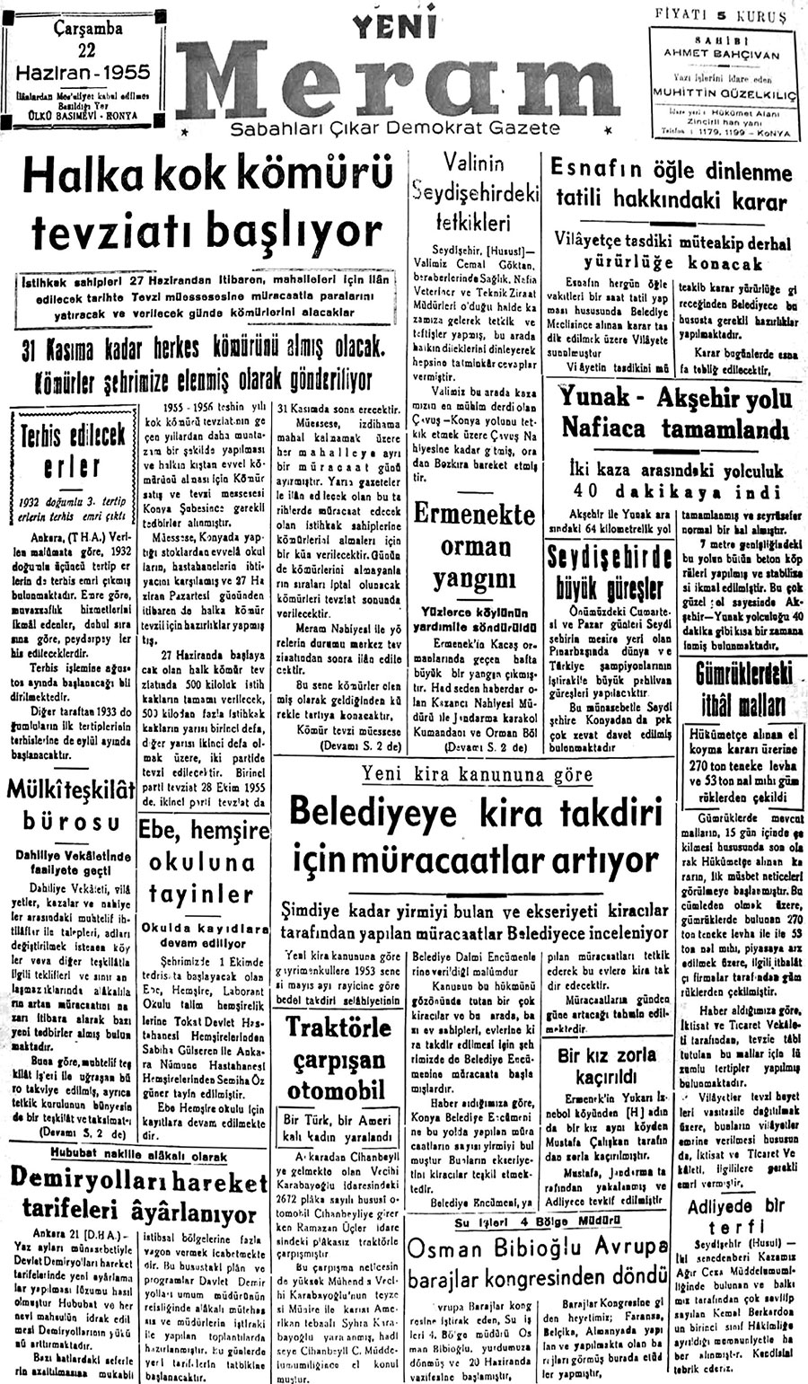 22 Haziran 2018 Yeni Meram Gazetesi