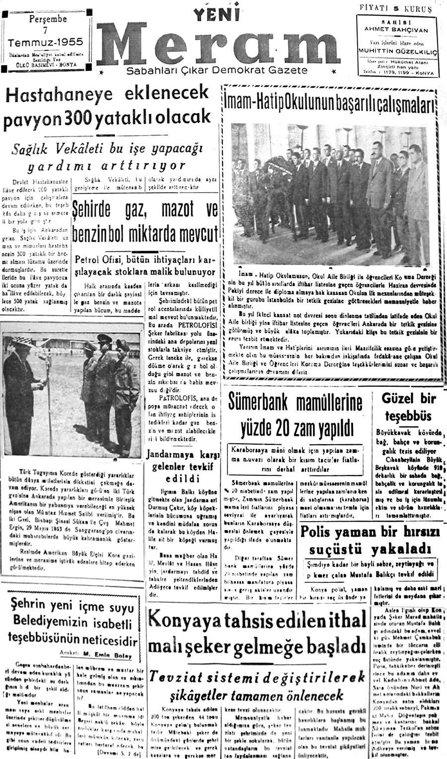 7 Temmuz 2018 Yeni Meram Gazetesi