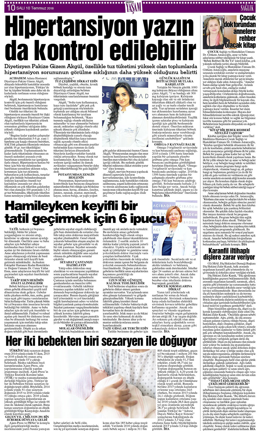 10 Temmuz 2018 Yeni Meram Gazetesi