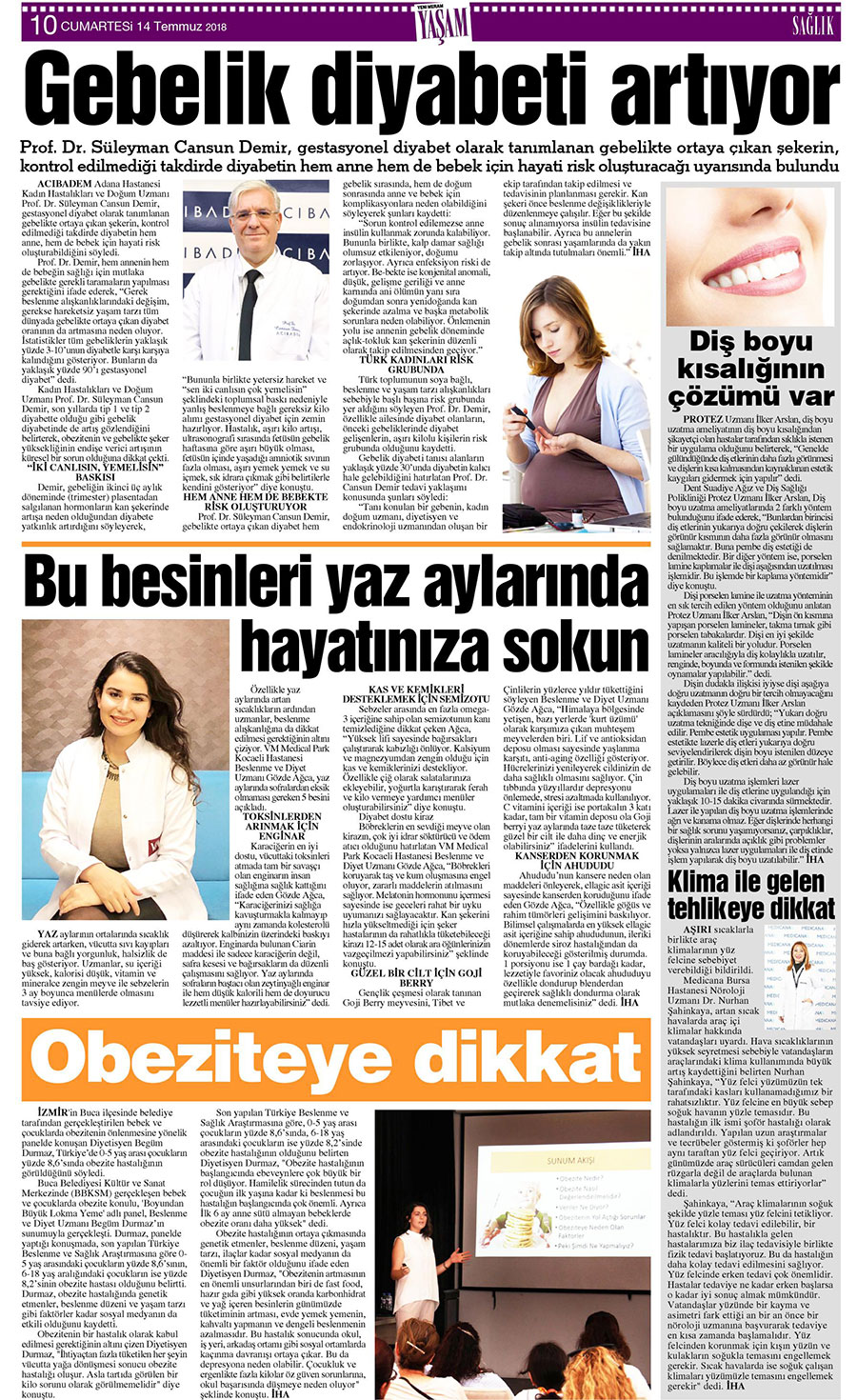 14 Temmuz 2018 Yeni Meram Gazetesi