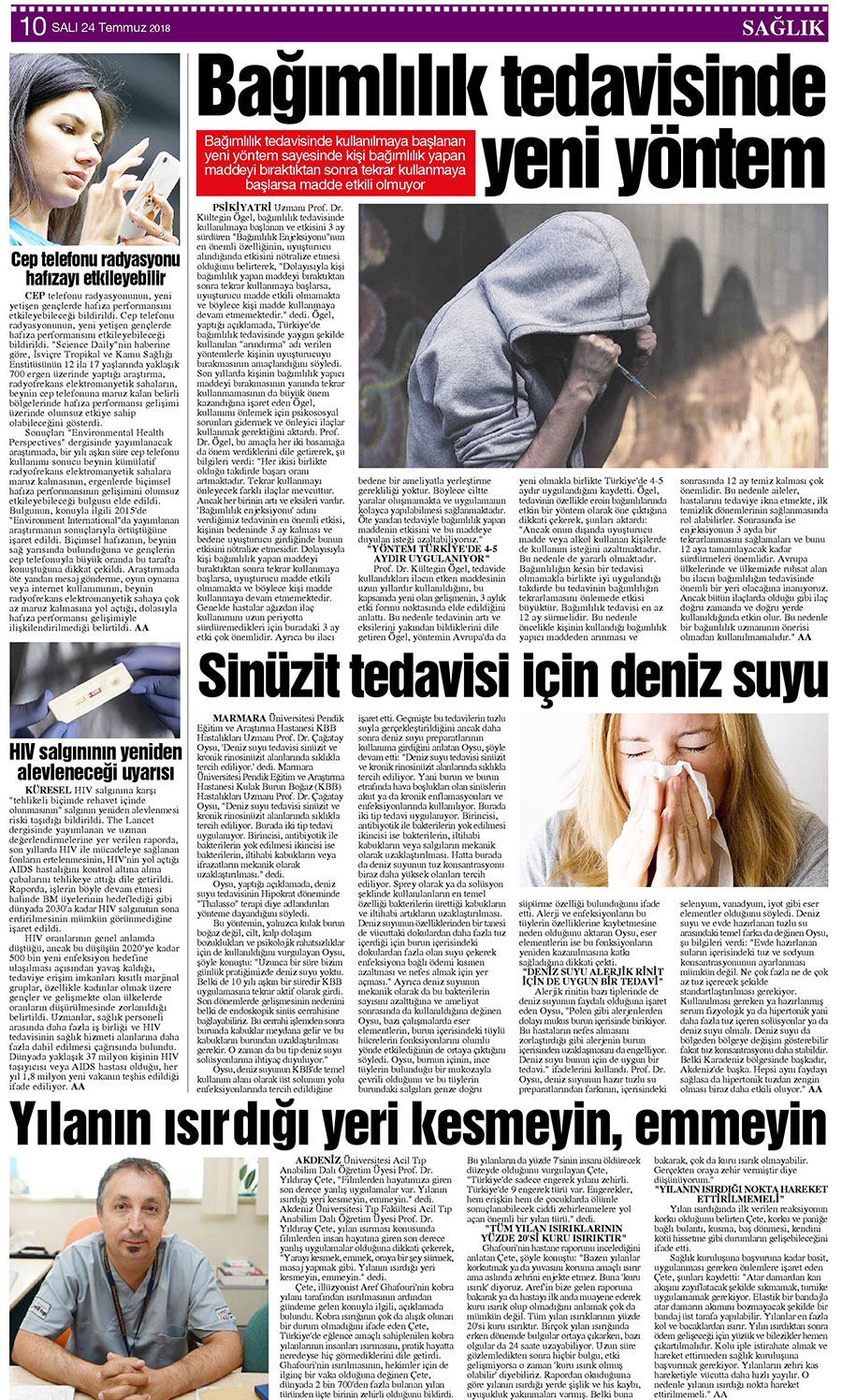 24 Temmuz 2018 Yeni Meram Gazetesi