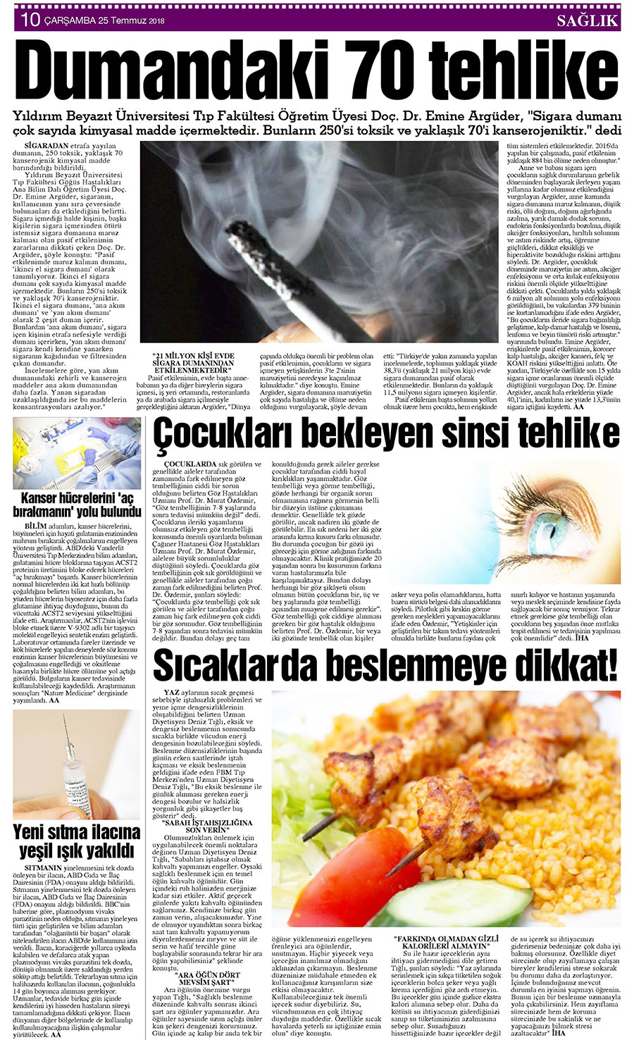 25 Temmuz 2018 Yeni Meram Gazetesi