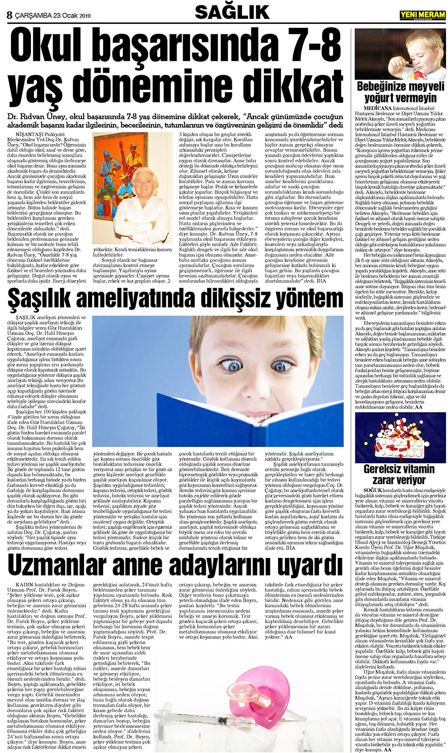 23 Ocak 2019 Yeni Meram Gazetesi