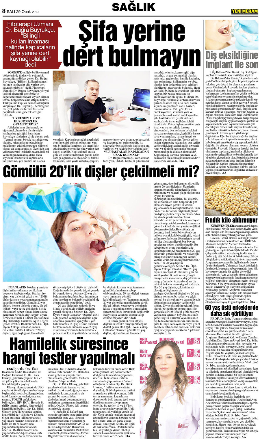 29 Ocak 2019 Yeni Meram Gazetesi