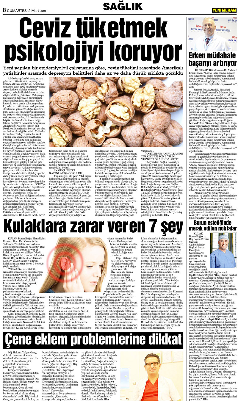 2 Mart 2019 Yeni Meram Gazetesi