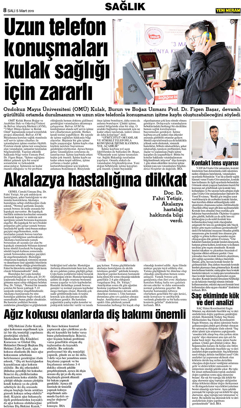 5 Mart 2019 Yeni Meram Gazetesi