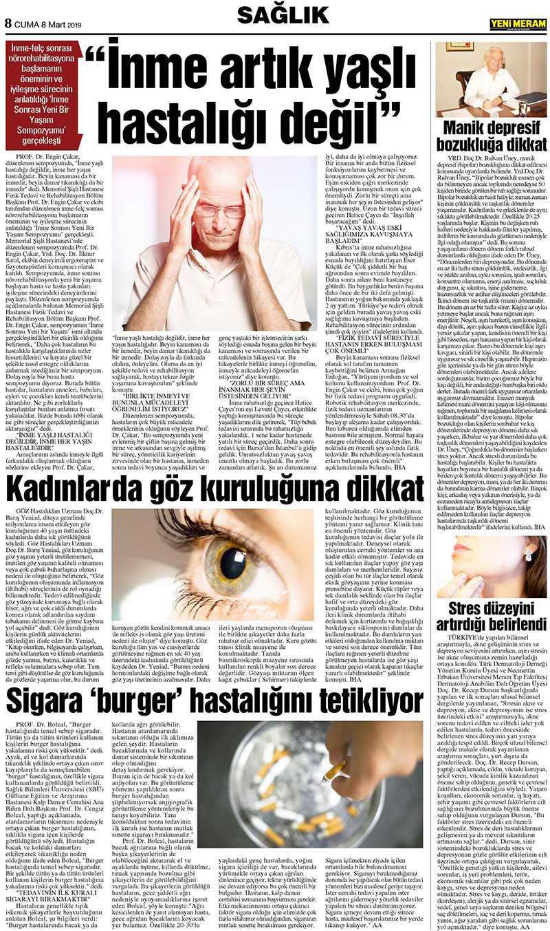 8 Mart 2019 Yeni Meram Gazetesi