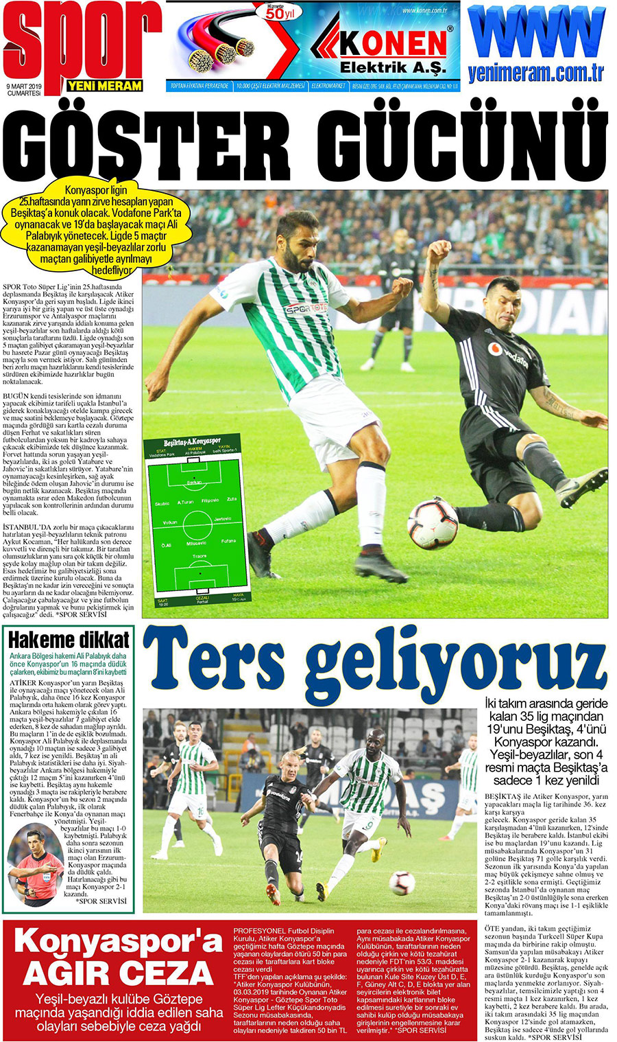 9 Mart 2019 Yeni Meram Gazetesi