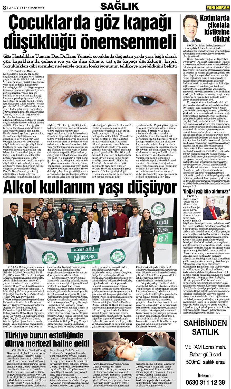 11 Mart 2019 Yeni Meram Gazetesi