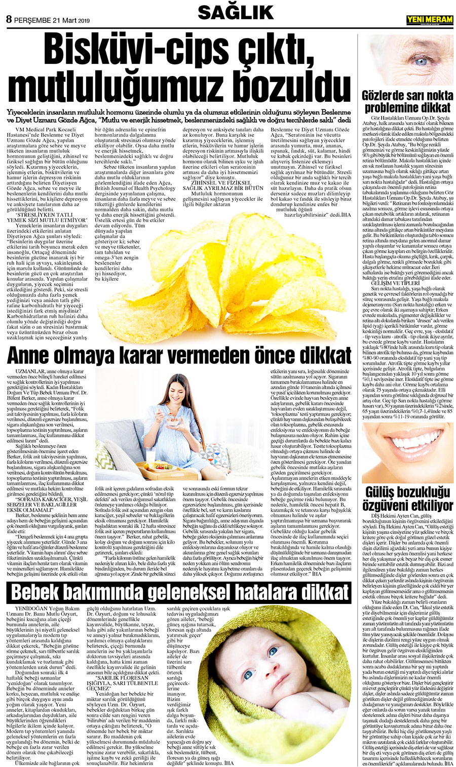 21 Mart 2019 Yeni Meram Gazetesi