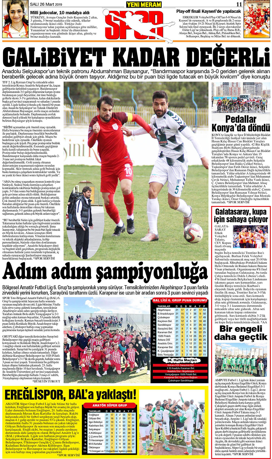 26 Mart 2019 Yeni Meram Gazetesi