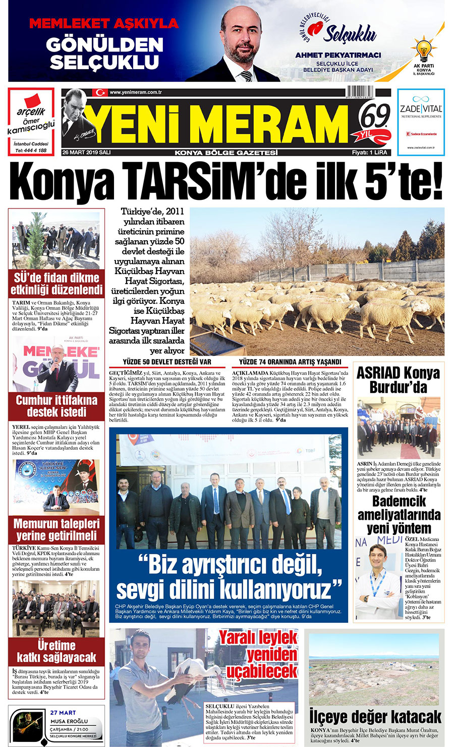 27 Mart 2019 Yeni Meram Gazetesi