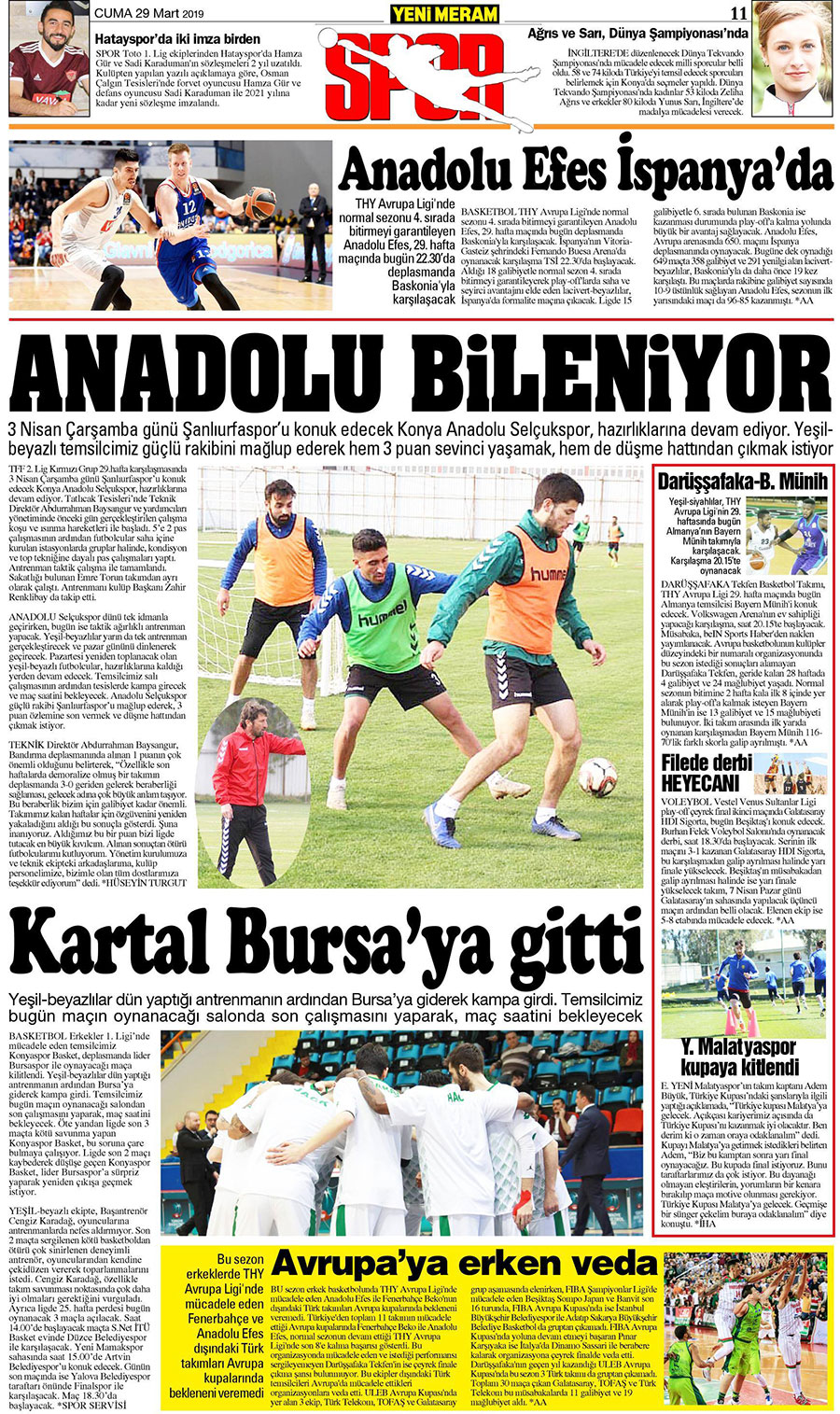 29 Mart 2019 Yeni Meram Gazetesi