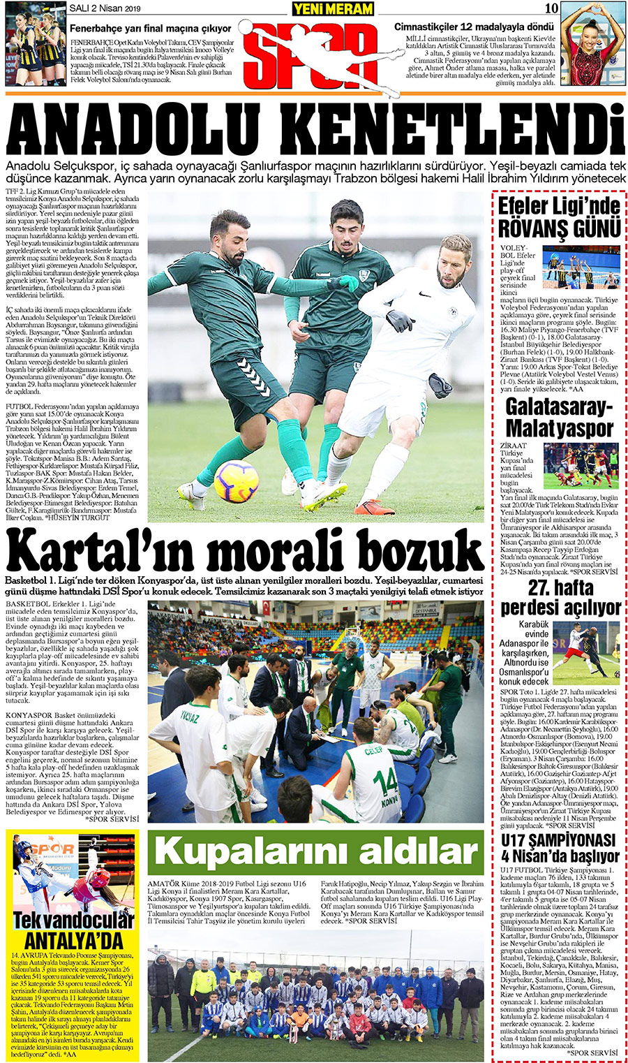 2 Nisan 2019 Yeni Meram Gazetesi