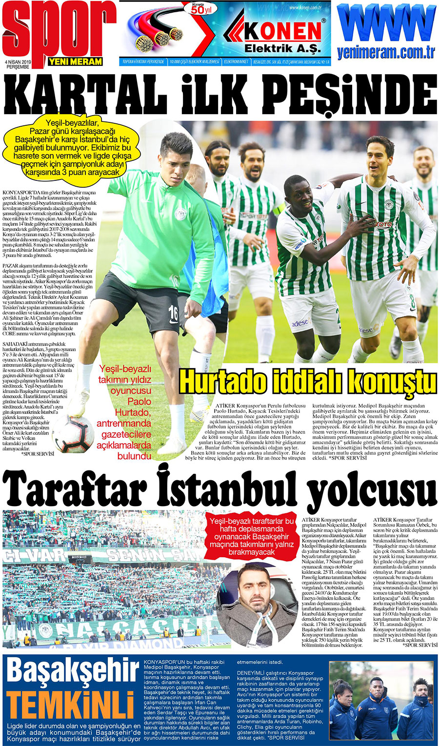 4 Nisan 2019 Yeni Meram Gazetesi