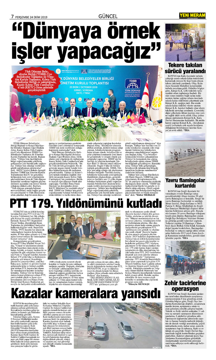 24 Ekim 2019 Yeni Meram Gazetesi