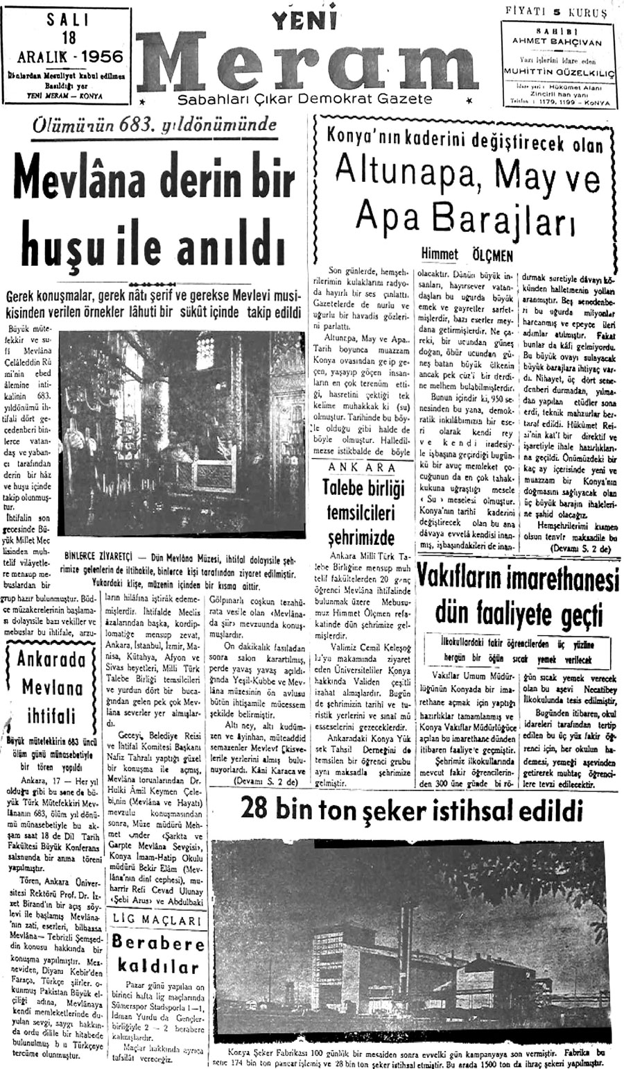 17 Aralık 2019 Yeni Meram Gazetesi