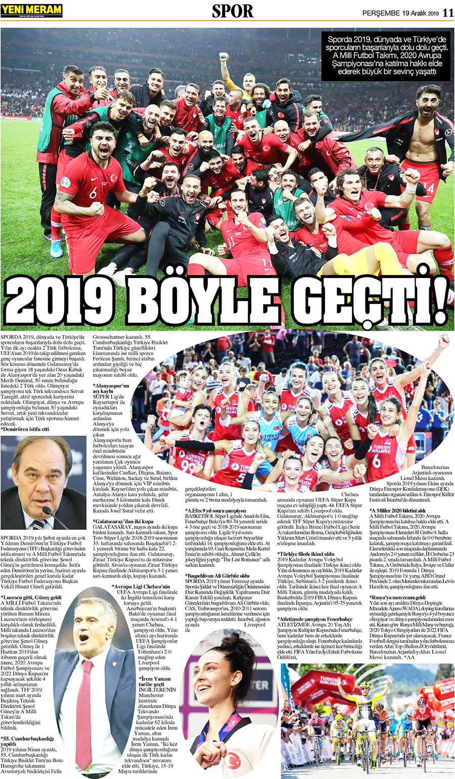 19 Aralık 2019 Yeni Meram Gazetesi