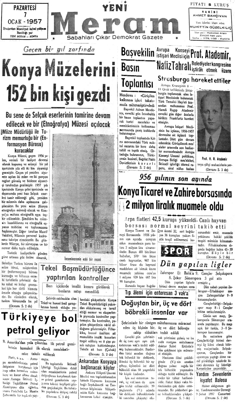 7 Ocak 2020 Yeni Meram Gazetesi