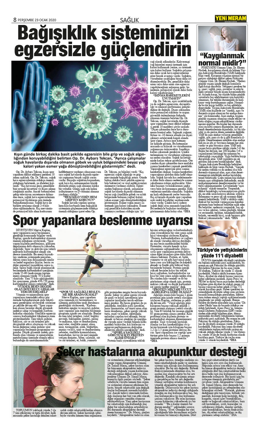 23 Ocak 2020 Yeni Meram Gazetesi