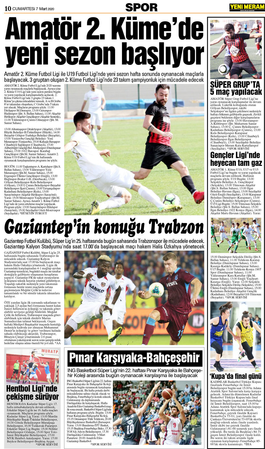 7 Mart 2020 Yeni Meram Gazetesi