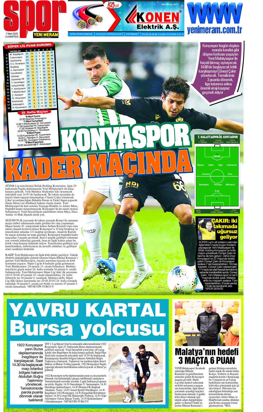 7 Mart 2020 Yeni Meram Gazetesi