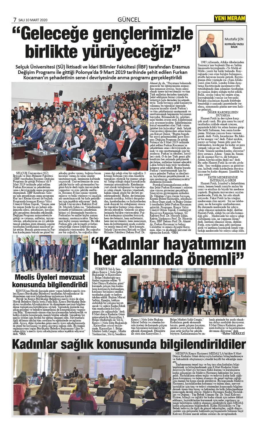 10 Mart 2020 Yeni Meram Gazetesi