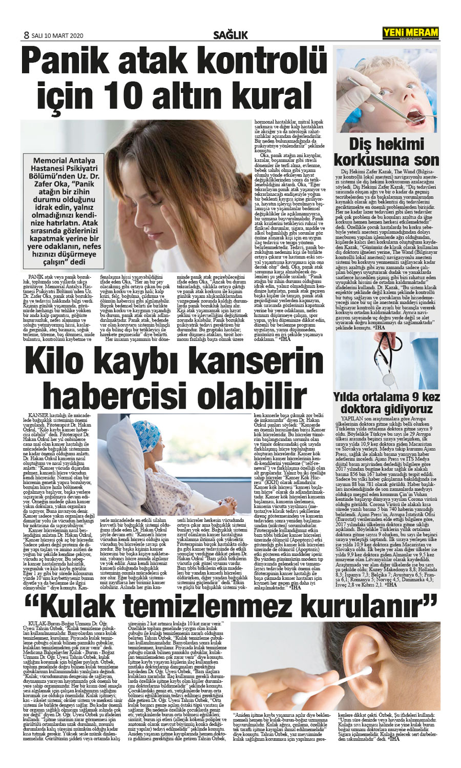 10 Mart 2020 Yeni Meram Gazetesi