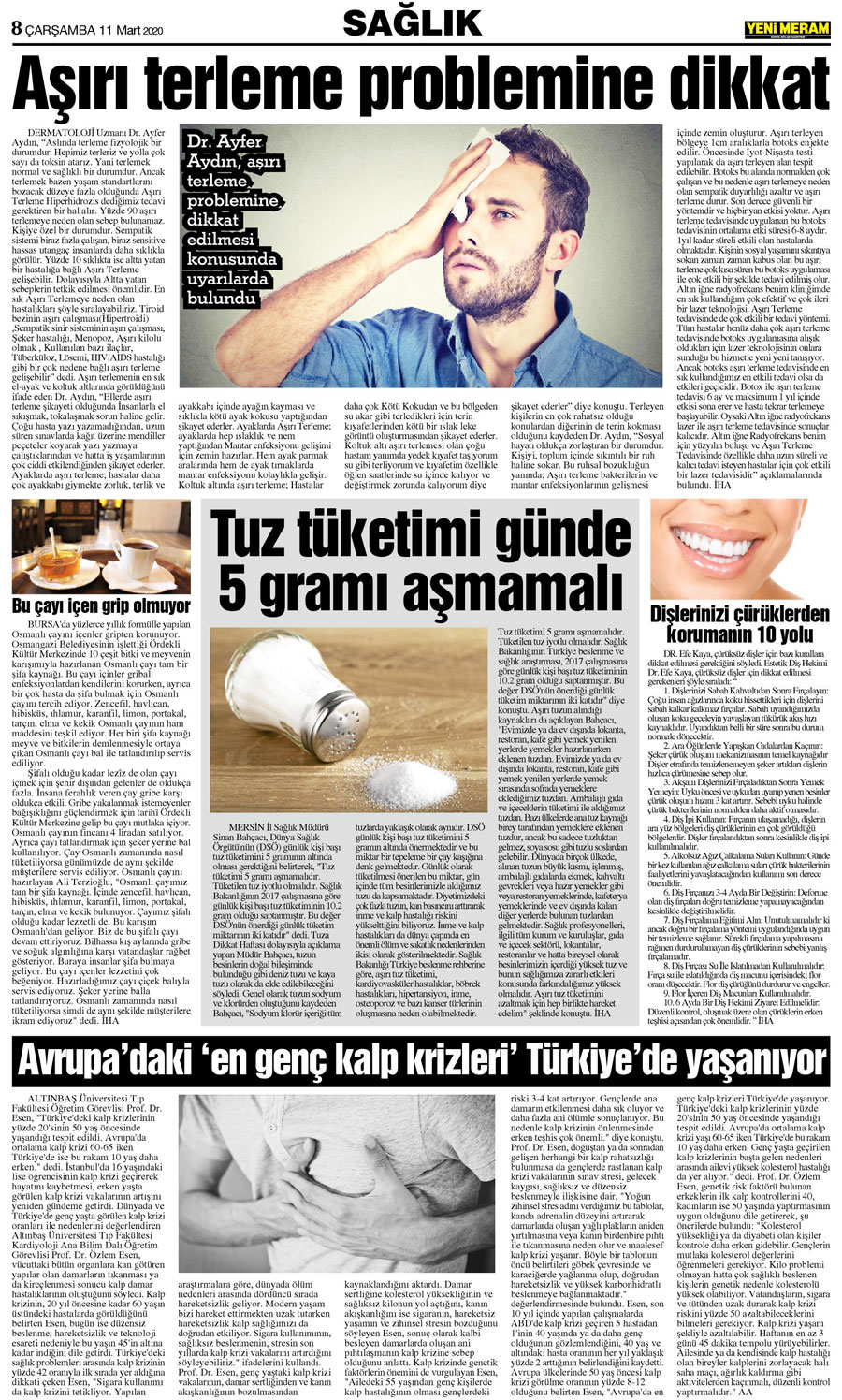 11 Mart 2020 Yeni Meram Gazetesi