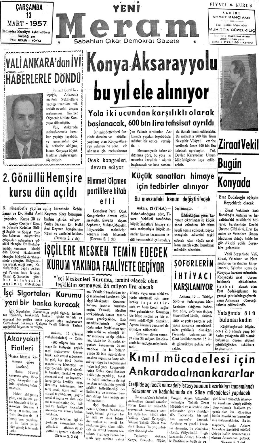 13 Mart 2020 Yeni Meram Gazetesi