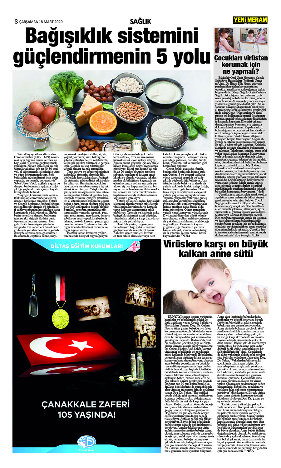 18 Mart 2020 Yeni Meram Gazetesi