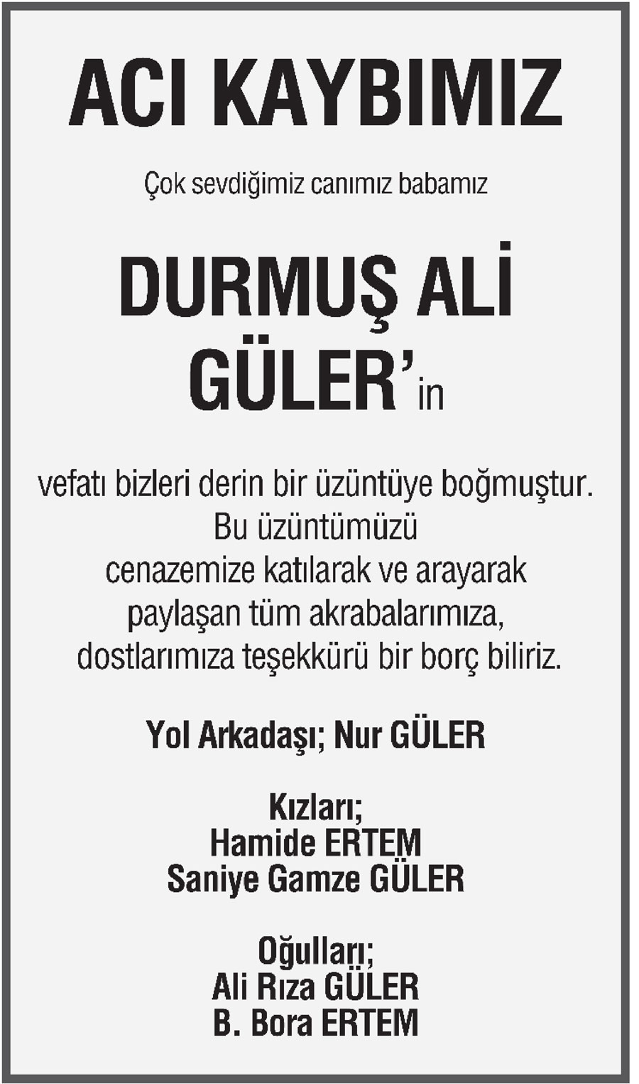 24 Mart 2020 Yeni Meram Gazetesi