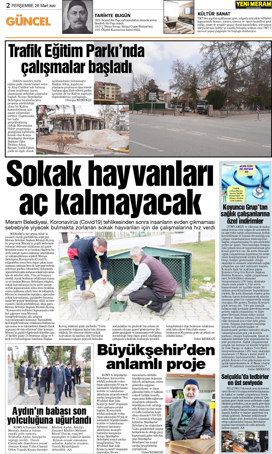 26 Mart 2020 Yeni Meram Gazetesi