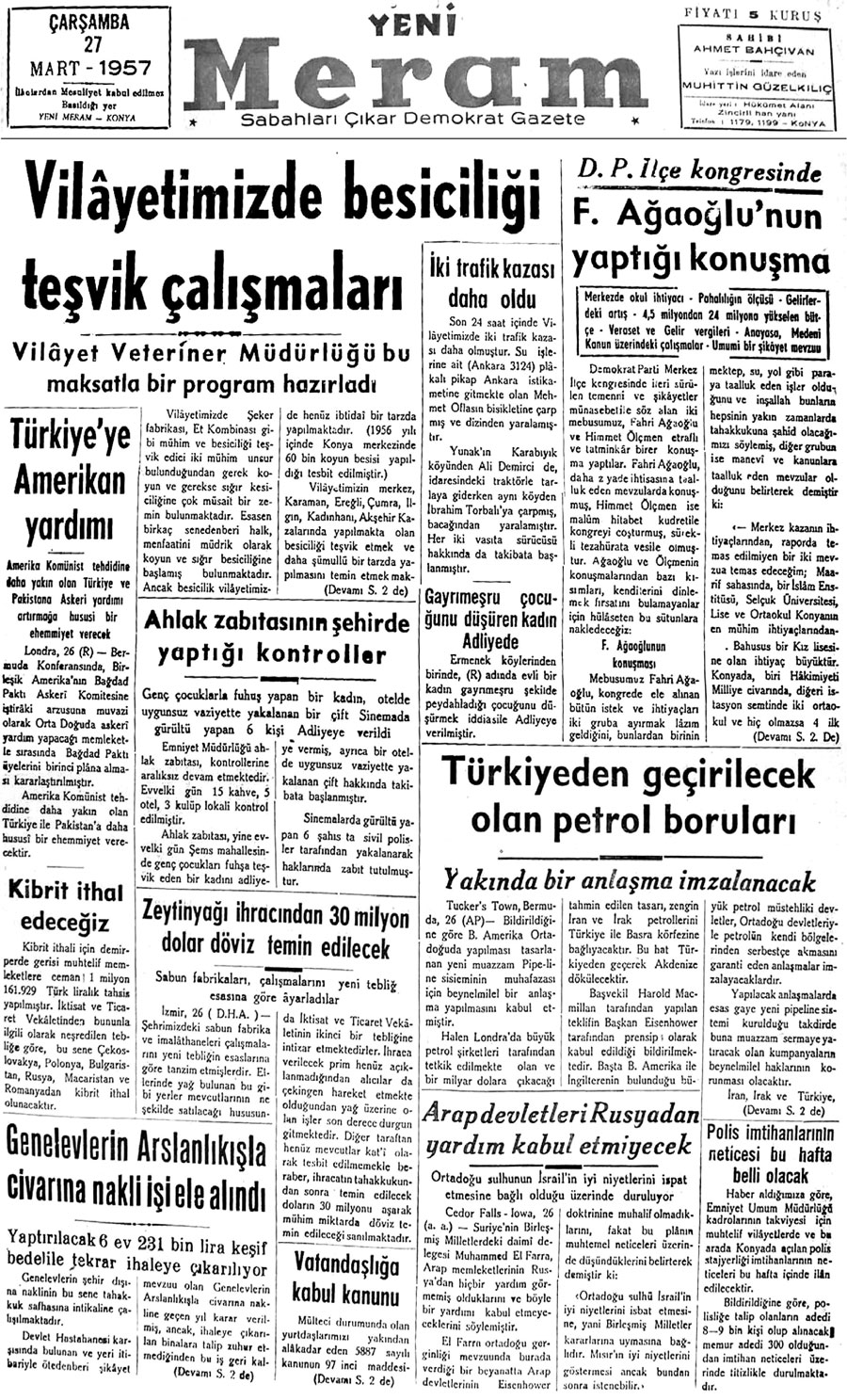 27 Mart 2020 Yeni Meram Gazetesi